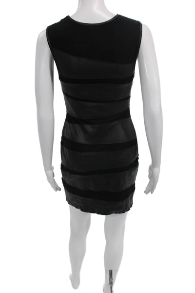 Bailey 44 Womens Black Bodycon Dress Rayon Sleeveless Knee Length Size S