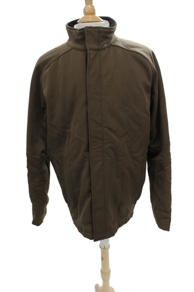 The North Face Mens Quilted Jacket Green Zip Size XL