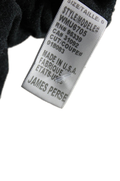 Standard James Perse Women Sheath Dress Black Cowl Neck 3/4 Sleeve Size 0