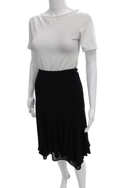 Eileen Fisher Women A-Line Viscose Black Skirt Size S