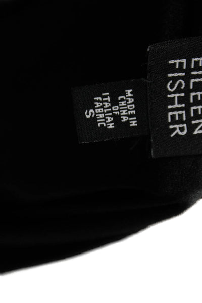 Eileen Fisher Women A-Line Viscose Black Skirt Size S