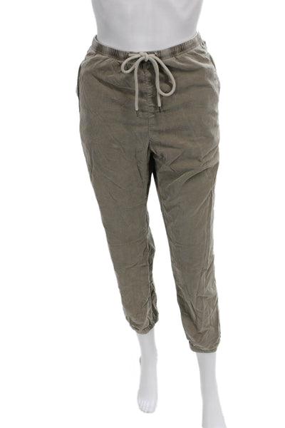 Standard James Perse Womens Gray Cotton Drawstring Jogger Pants Size 3