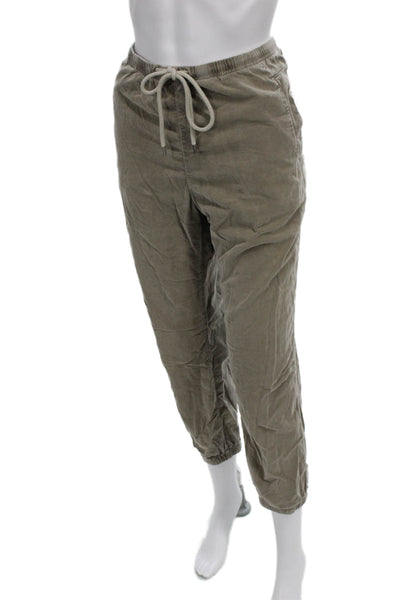 Standard James Perse Womens Gray Cotton Drawstring Jogger Pants Size 3