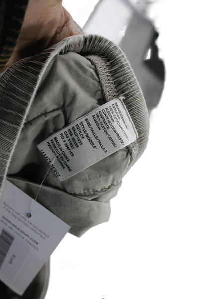 Standard James Perse Womens Gray Cotton Drawstring Jogger Pants Size 3
