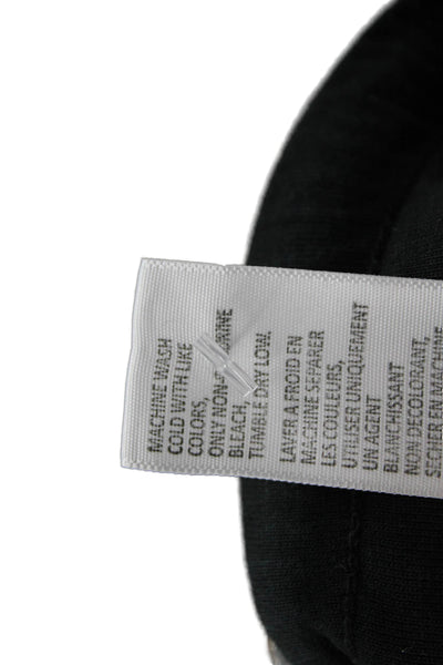 Standard James Perse Womens Black Jogger Pants Cotton Blend Drawstring Size 0