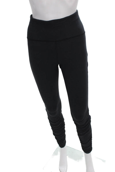 Lululemon Women Ankle Leggings Black Nylon Blend Size 8