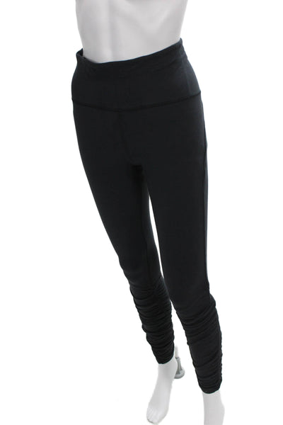 Lululemon Women Ankle Leggings Black Nylon Blend Size 8