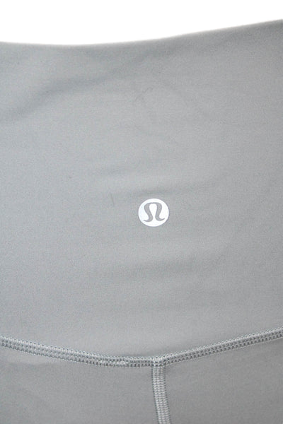 Lululemon Women Cropped Blue Nylon Blend Leggings Size 8