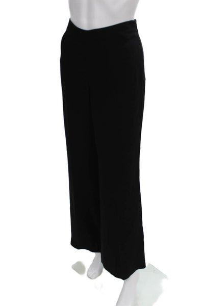 Theory Women Dress Pants Black Triacetate Zip Inseam 32 Size 2