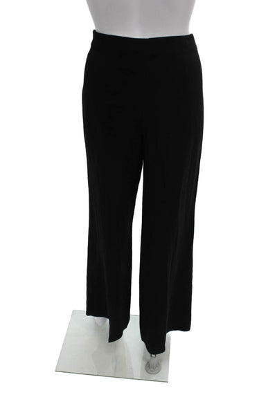 Theory Women Dress Pants Black Triacetate Zip Inseam 32 Size 2