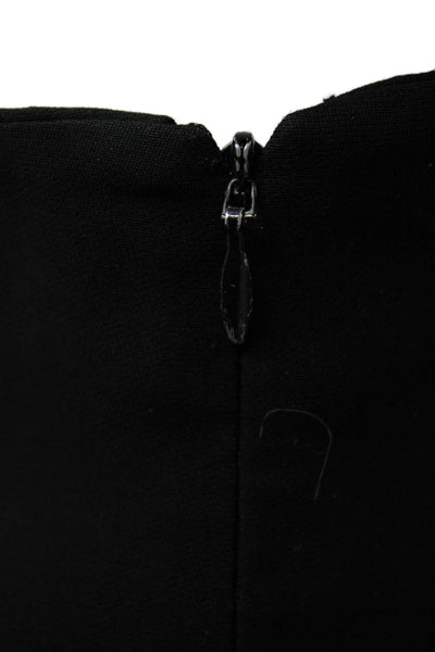 Theory Women Dress Pants Black Triacetate Zip Inseam 32 Size 2