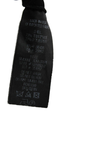 Theory Women Dress Pants Black Triacetate Zip Inseam 32 Size 2