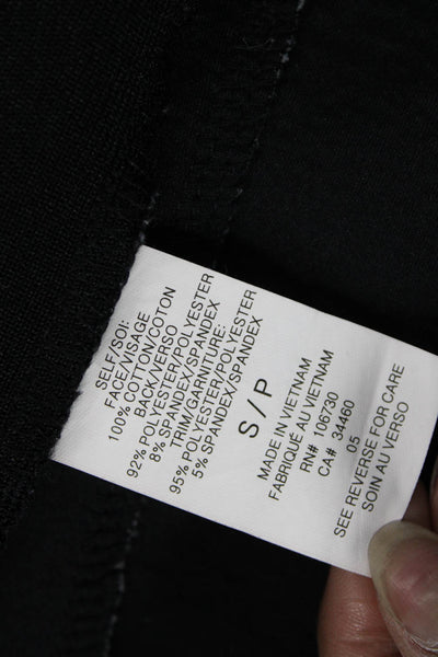 Vince Women Motorcycle Jacket Gray Cotton Zip Long Sleeve Size S