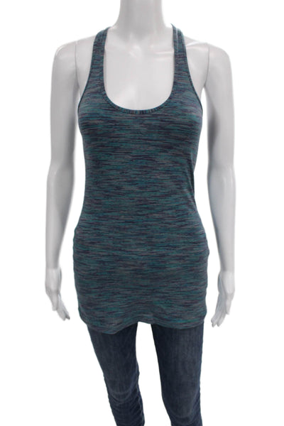 Lululemon Womens Striped Scoop Neck Sleeveless Tank Nylon Activewear Size S