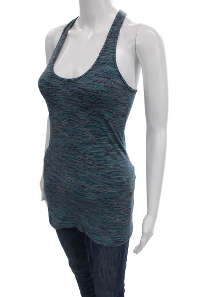 Lululemon Womens Striped Scoop Neck Sleeveless Tank Nylon Activewear Size S