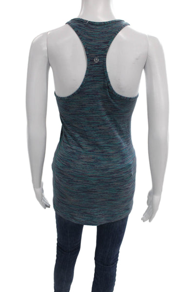 Lululemon Womens Striped Scoop Neck Sleeveless Tank Nylon Activewear Size S
