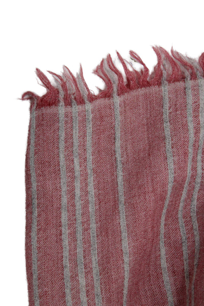 Vince Women's Fringe Edge Striped Scarf Wrap Size 66" X 27"