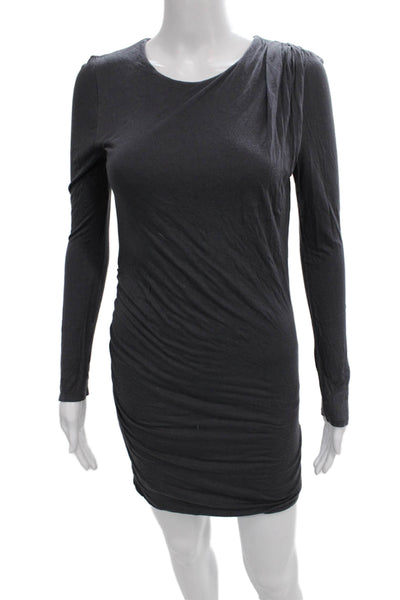 Twelfth Street by Cynthia Vincent Womens Mini Dress Gray Long Sleeve Size S