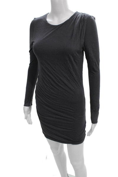 Twelfth Street by Cynthia Vincent Womens Mini Dress Gray Long Sleeve Size S