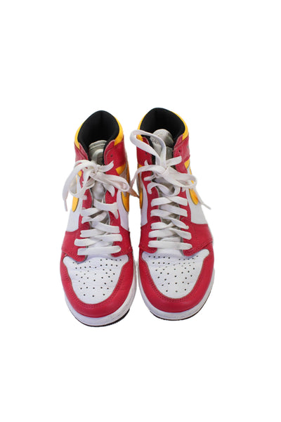 Nike Womens Air Jordan 1 Retro High OG "Light Fusion Red" Sneakers Shoes Sz 7.5