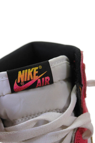 Nike Womens Air Jordan 1 Retro High OG "Light Fusion Red" Sneakers Shoes Sz 7.5