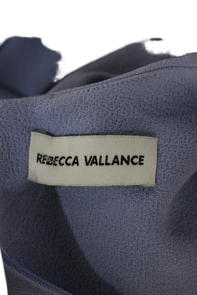 Rebecca Vallance Womens Sheath Dress Purple Short Sleeve Round Neck Size 2