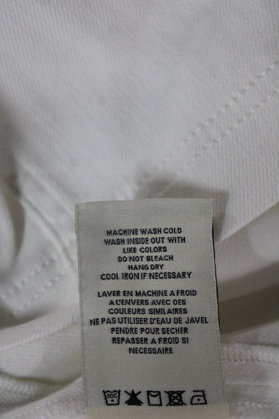 Alice + Olivia Women Mini Dress White Strapless Size 0