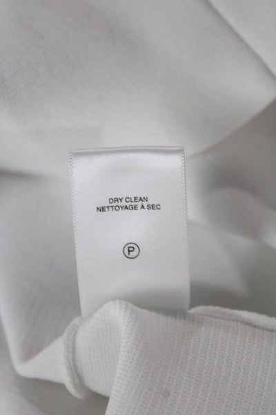 A.L.C. Womens Cropped Tank White Rayon Square Neck Sleeveless Size XS