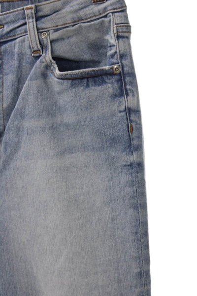 Jonathan Simkhai Womens Straight Jeans Blue Cotton Mid Rise Inseam 27 Size 29