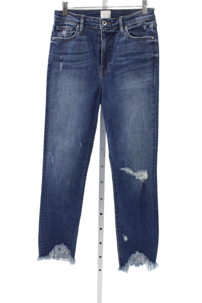 Jonathan Simkhai Women Skinny Blue Jeans Cotton Blend Size 29