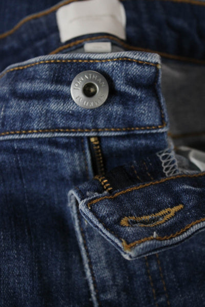 Jonathan Simkhai Women Skinny Blue Jeans Cotton Blend Size 29