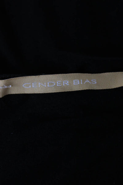 Gender Bias Womens Tunic Cowl Neck Long Sleeve Rayon Black Size M