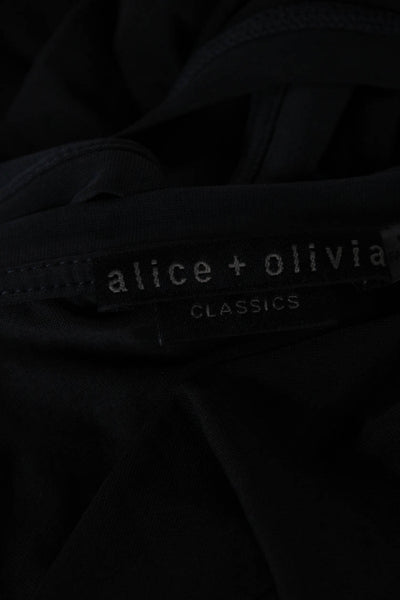 Alice + Olivia Women Basic Gray Sleeveless Crew Neck Tank Size M