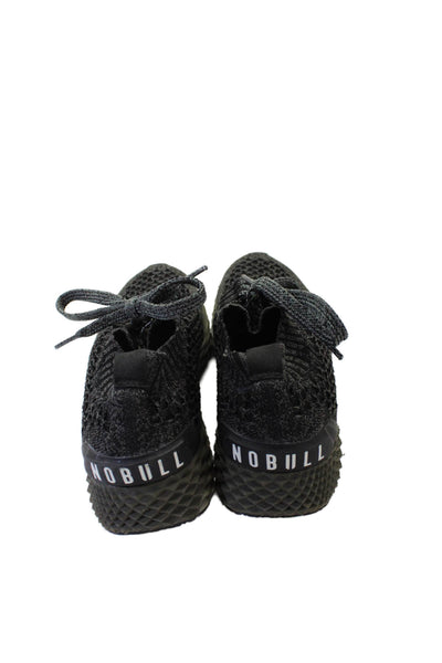 No Bull Unisex Adults Woven Low Top Sneakers Black Size 7.5