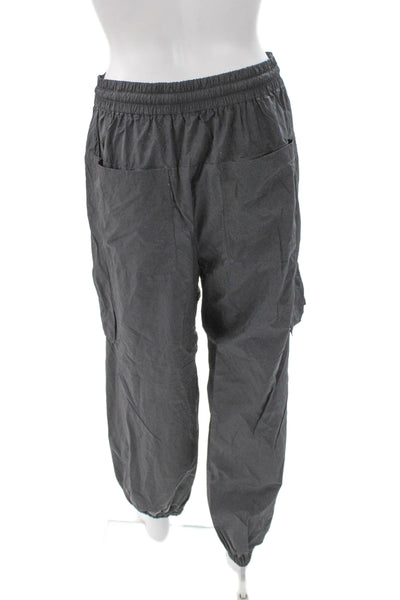 Free People Unisex Black Jogger Pants Nylon Polyester Drawstring Size M