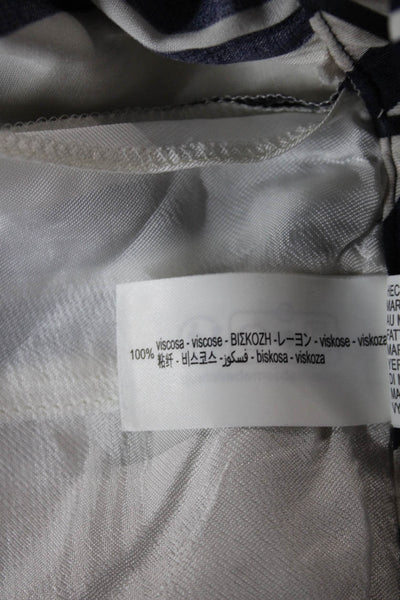 Zara Womens Dress Pants White Striped Viscose Inseam 29 Size XS