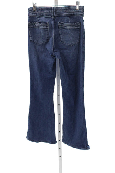 Frame Womens Flared Jeans Blue Mid Rise Cotton Inseam 29 Size 27