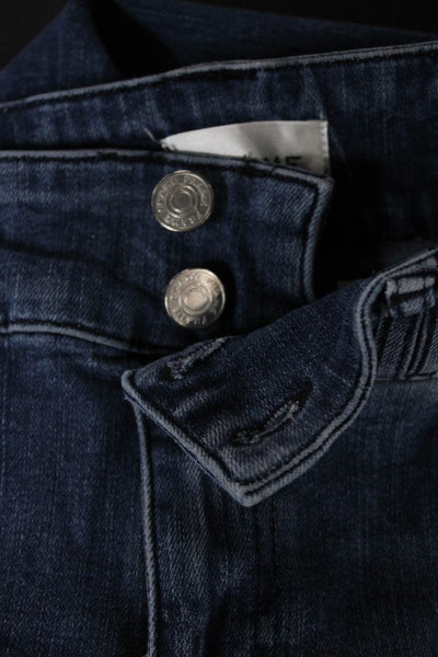 Frame Womens Flared Jeans Blue Mid Rise Cotton Inseam 29 Size 27