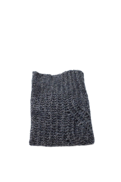 Herno Womens Alpaca Knitted Neck Scarf Blue Size One Size
