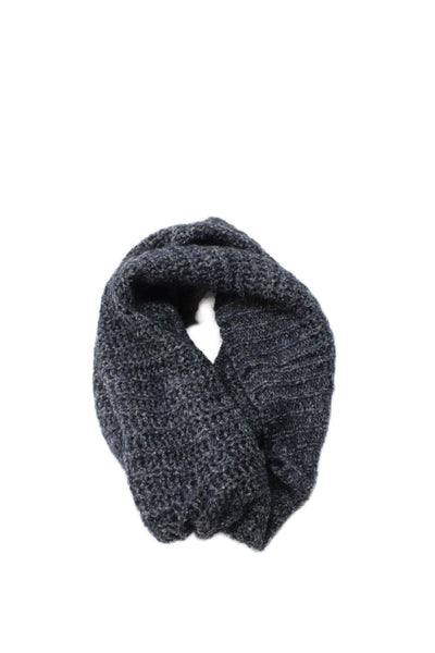 Herno Womens Alpaca Knitted Neck Scarf Blue Size One Size