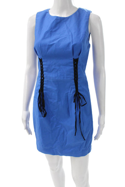 3.1 Phillip Lim Womens Mini Dress Blue 100% Cotton Sleeveless Size 2