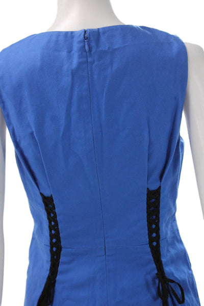 3.1 Phillip Lim Womens Mini Dress Blue 100% Cotton Sleeveless Size 2