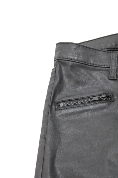 Current/Elliott Women Skinny Black Cotton Jeans Button Size 24