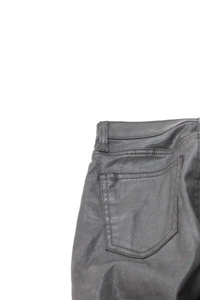 Current/Elliott Women Skinny Black Cotton Jeans Button Size 24