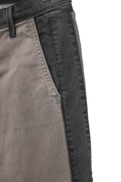 Current/Elliott Women Skinny Jeans Gray Button Mid Rise Size 24