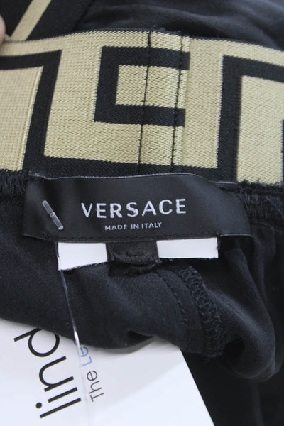 Versace Men Shorts Satin Black Medusa  Size S