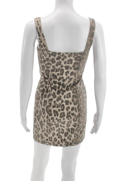 Nicholas Womens Animal Print Sleeveless Mini Dress Multi Size 2
