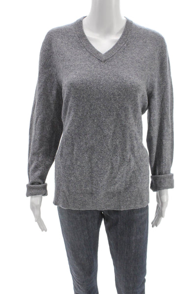 The Men's Store at Bloomingdale's Mens Cashmere Sweater Gray V-Neck Size M