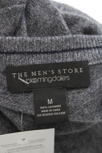The Men's Store at Bloomingdale's Mens Cashmere Sweater Gray V-Neck Size M