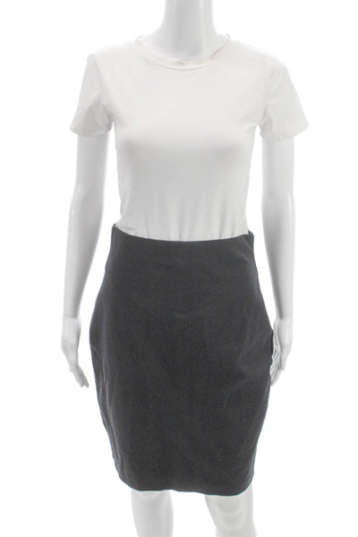 Wolford Womens Gray Straight Pencil Skirt Short Size 8